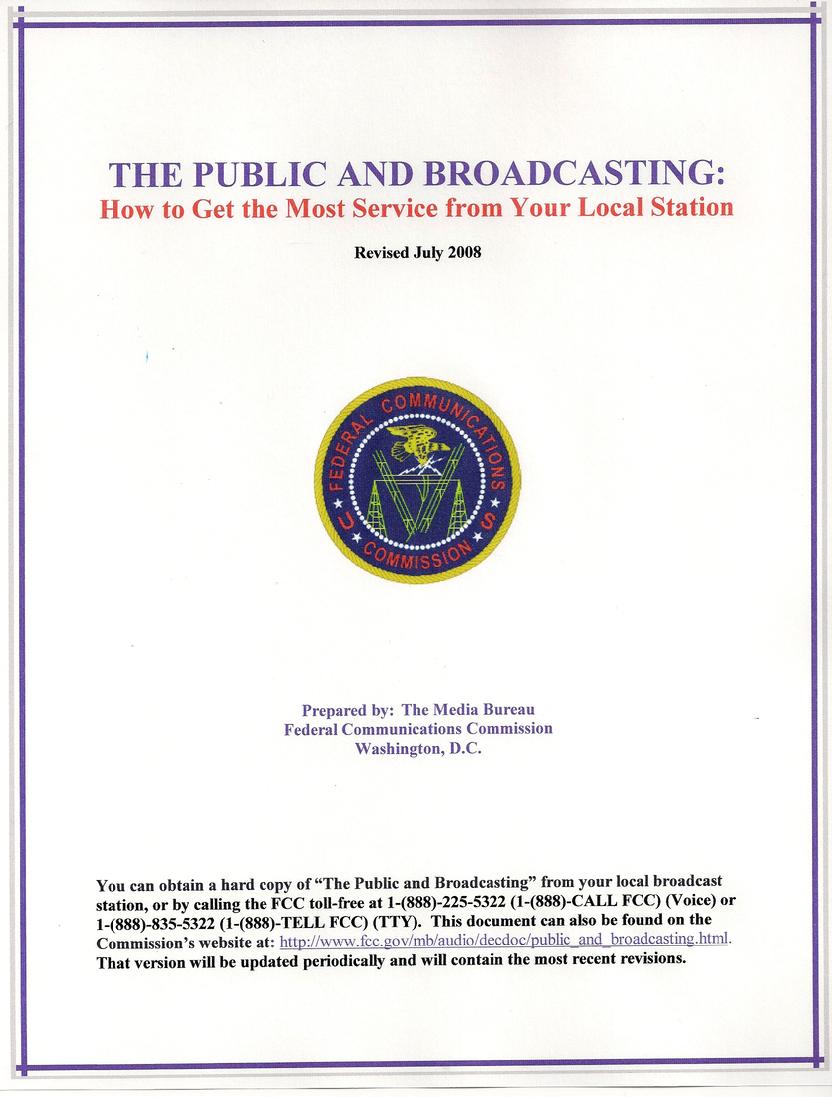 The Public & Broadcasting Manual